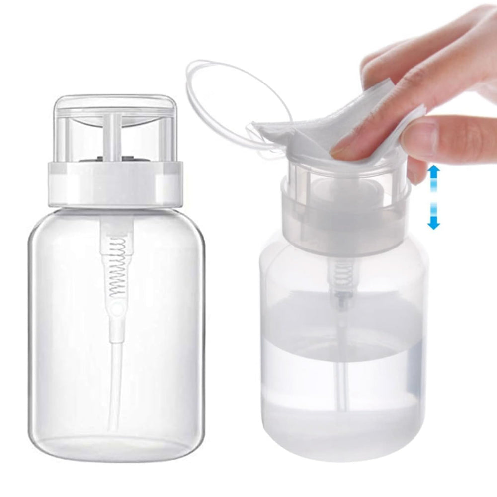 Biutee clear bottle front view showing transparent body and capacity benefit