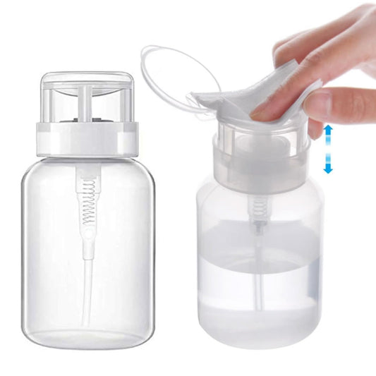 Biutee clear bottle front view showing transparent body and capacity benefit