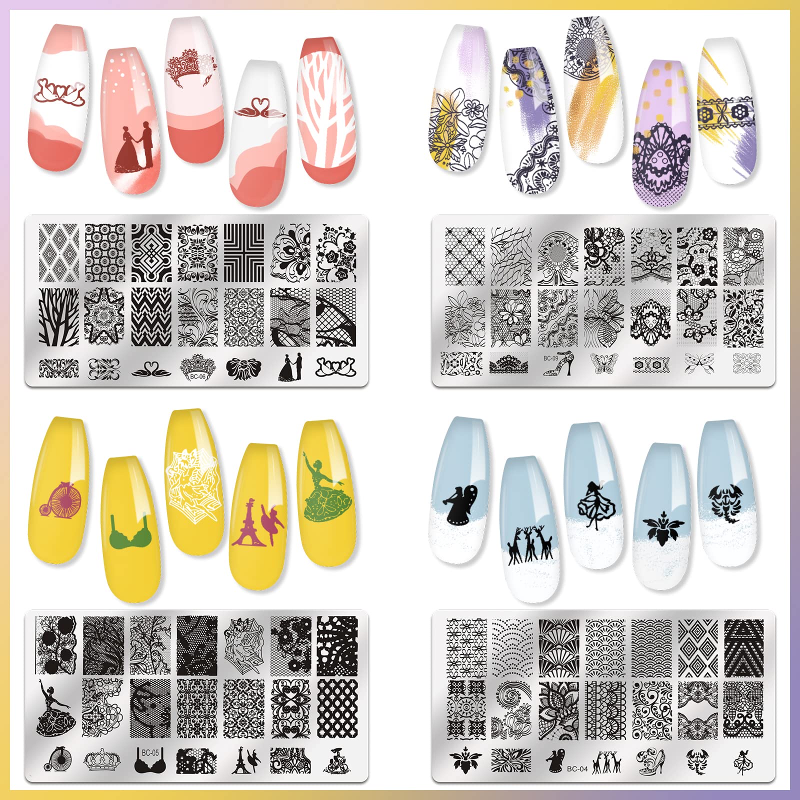 Biutee close-up of animal-pattern plate highlighting bold motifs for statement manicures