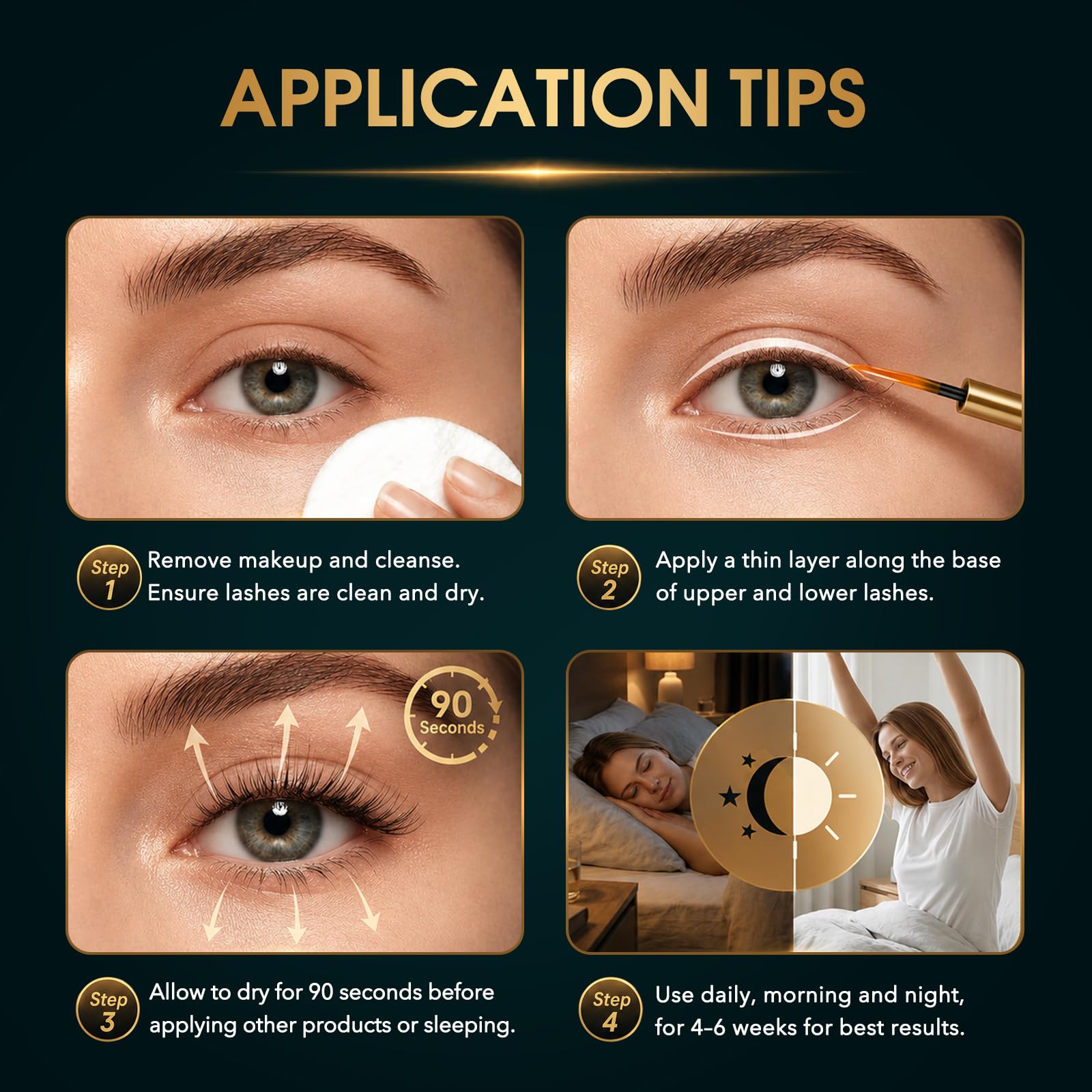 BIYSBER model applying serum in mirror lifestyle scene for everyday routine benefit