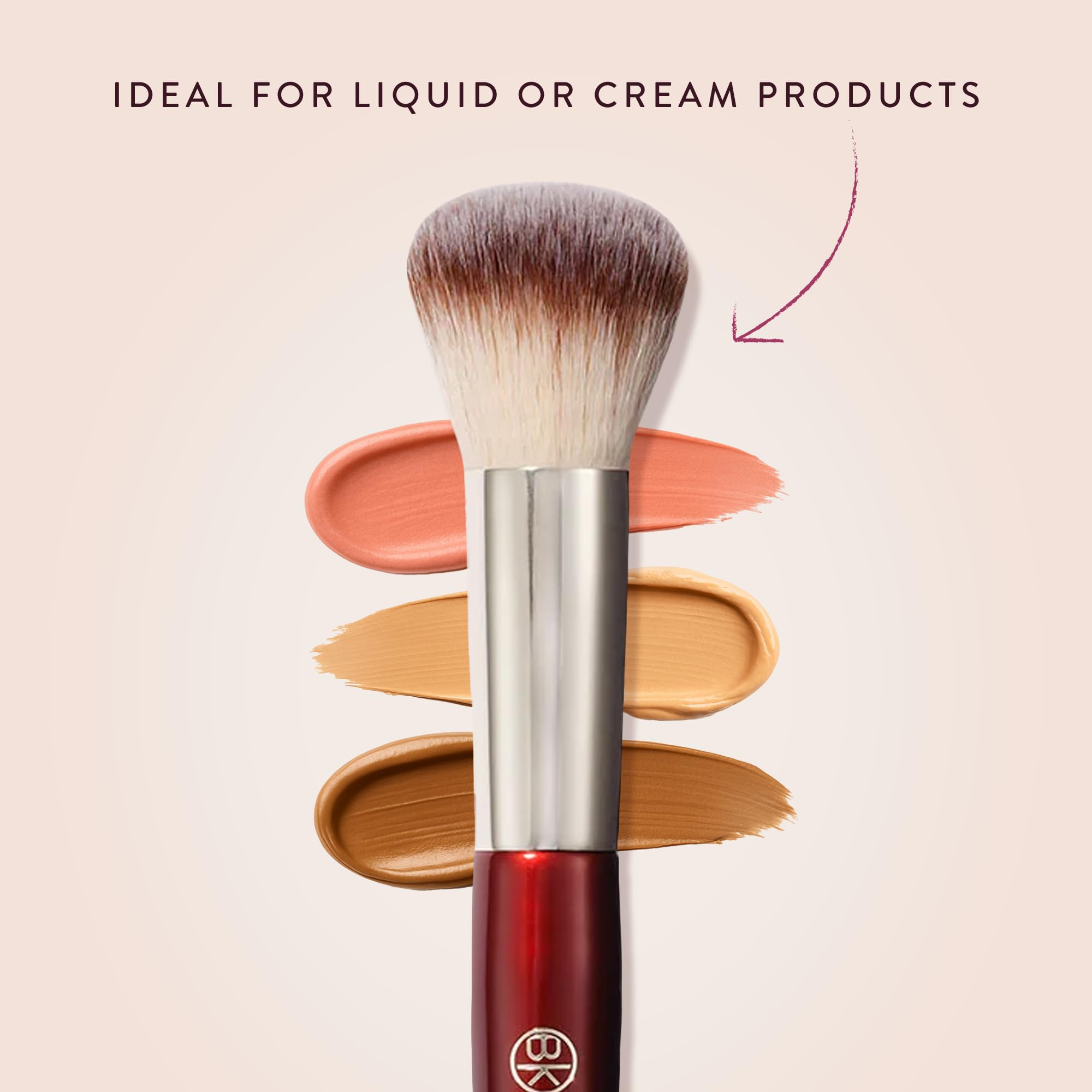 BK BEAUTY 106 held in hand applying foundation for time-saving use