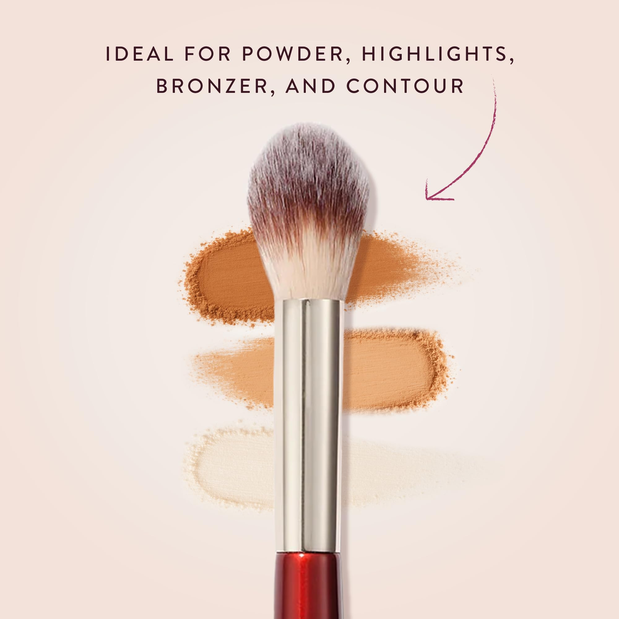 BK BEAUTY brush in use setting under-eye concealer for crease-free finish