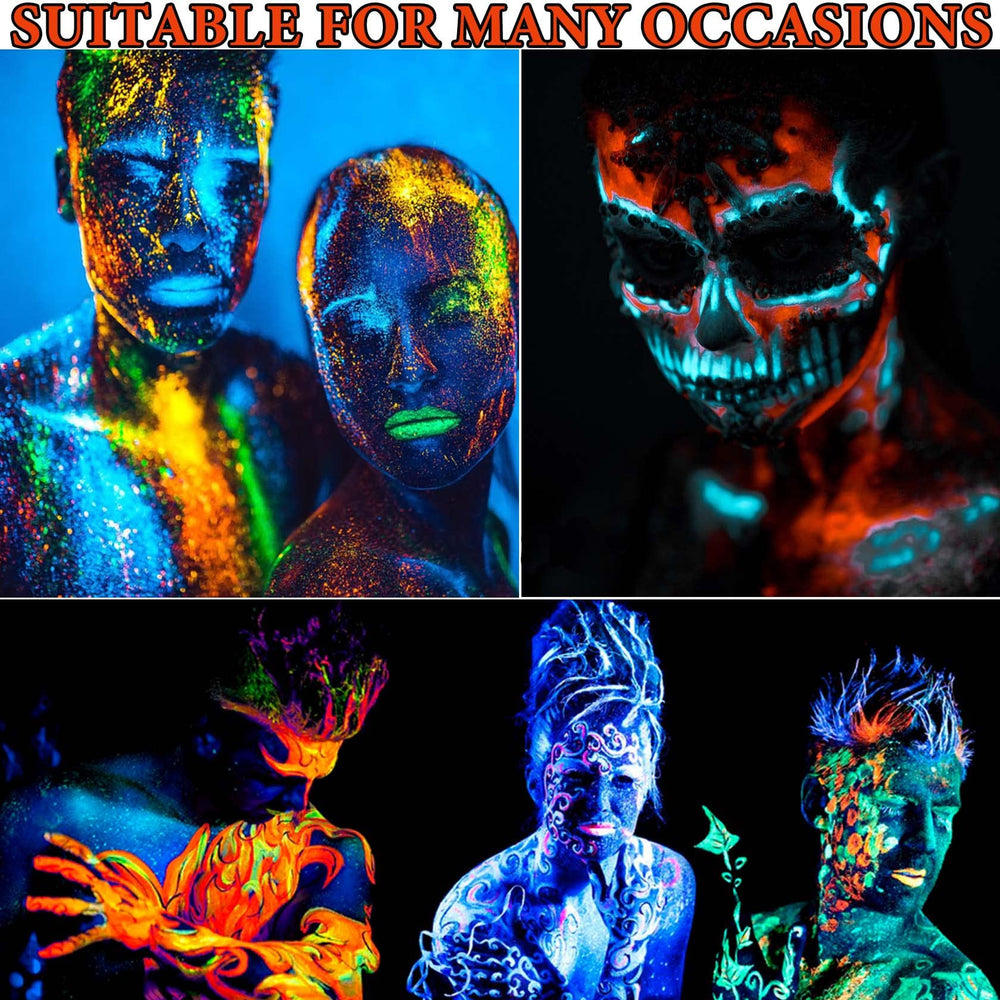 bkpplzp group at party using paints for noticeable night-time effects