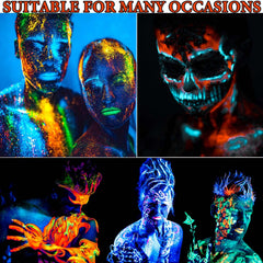 bkpplzp group at party using paints for noticeable night-time effects