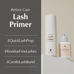 BL Lashes primer close-up nozzle highlighting precise application to reduce waste
