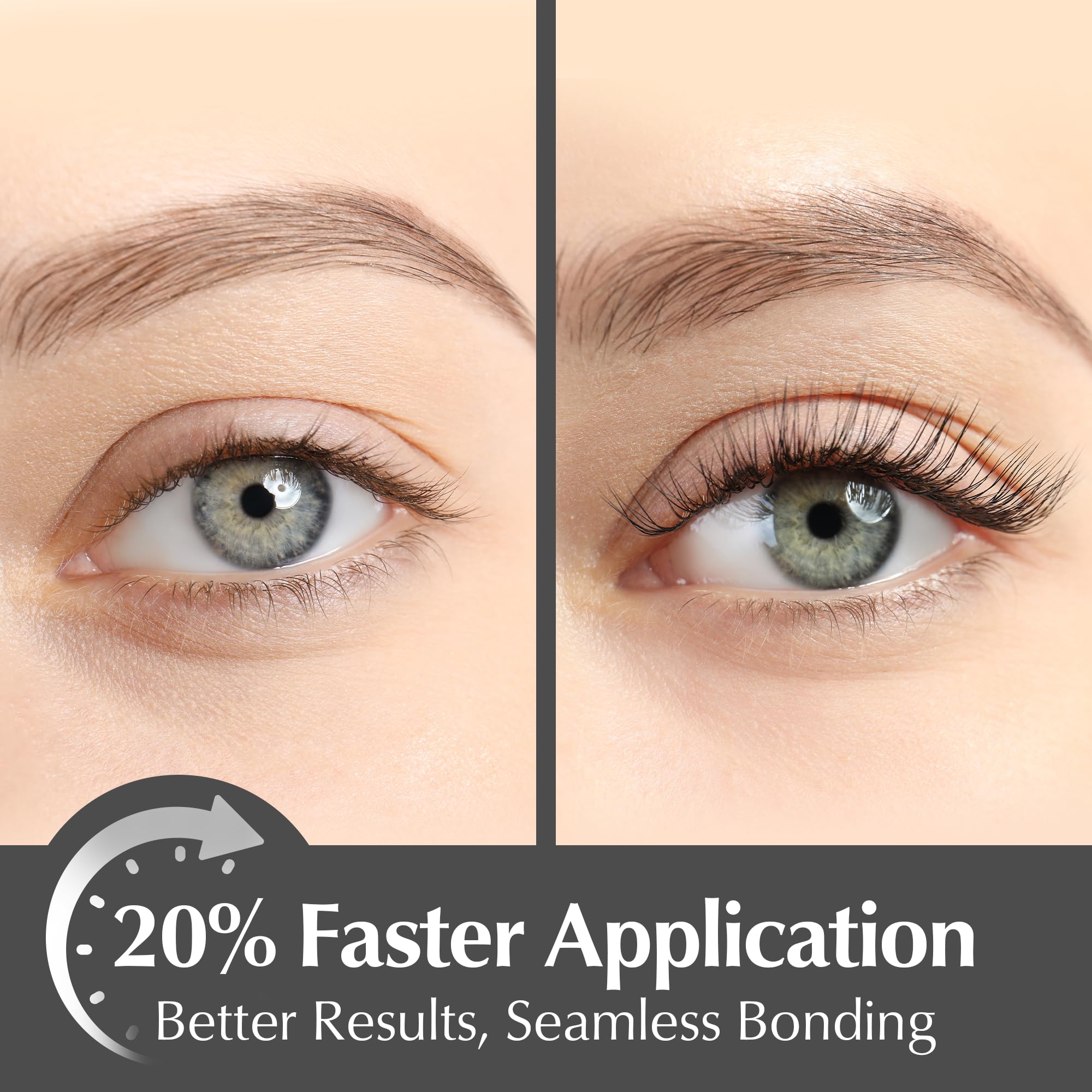 BL Lashes primer texture on hand illustrating lightweight, oil-free feel for comfort