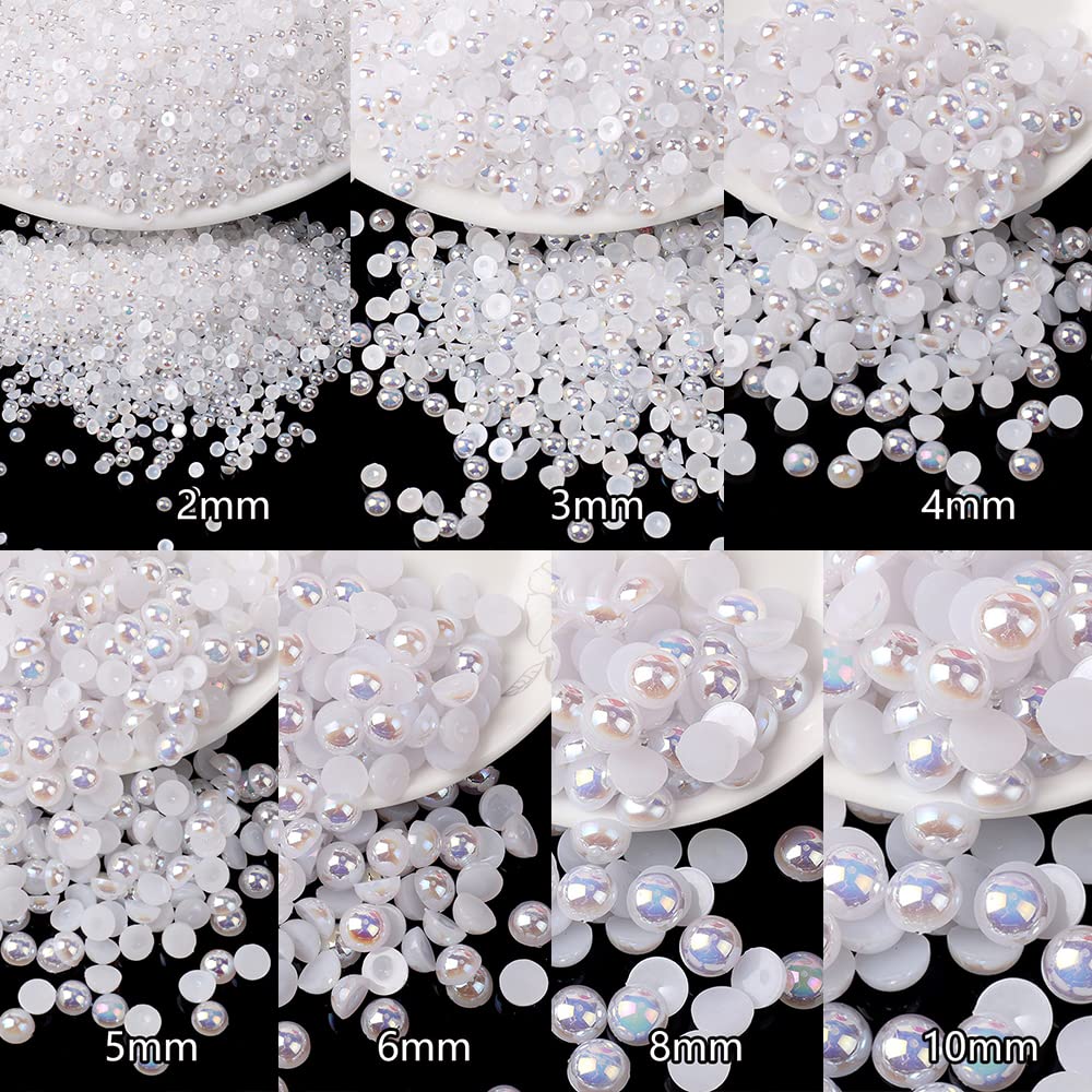 BLAAROOM pearls embedded in clear resin showing sealed, long-lasting finish