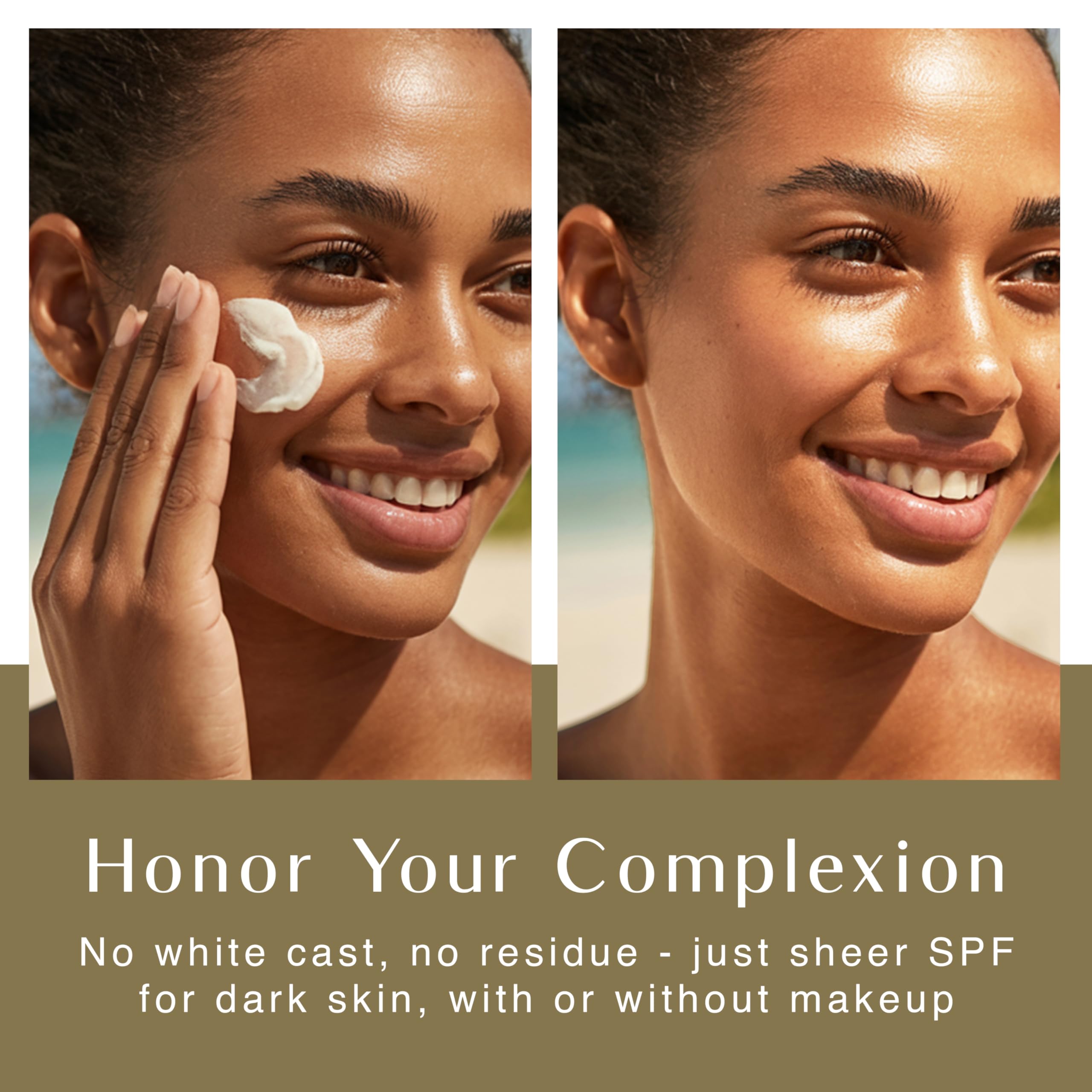 BLACK GIRL SUNSCREEN dispensing close-up illustrating smooth pump action for easy application