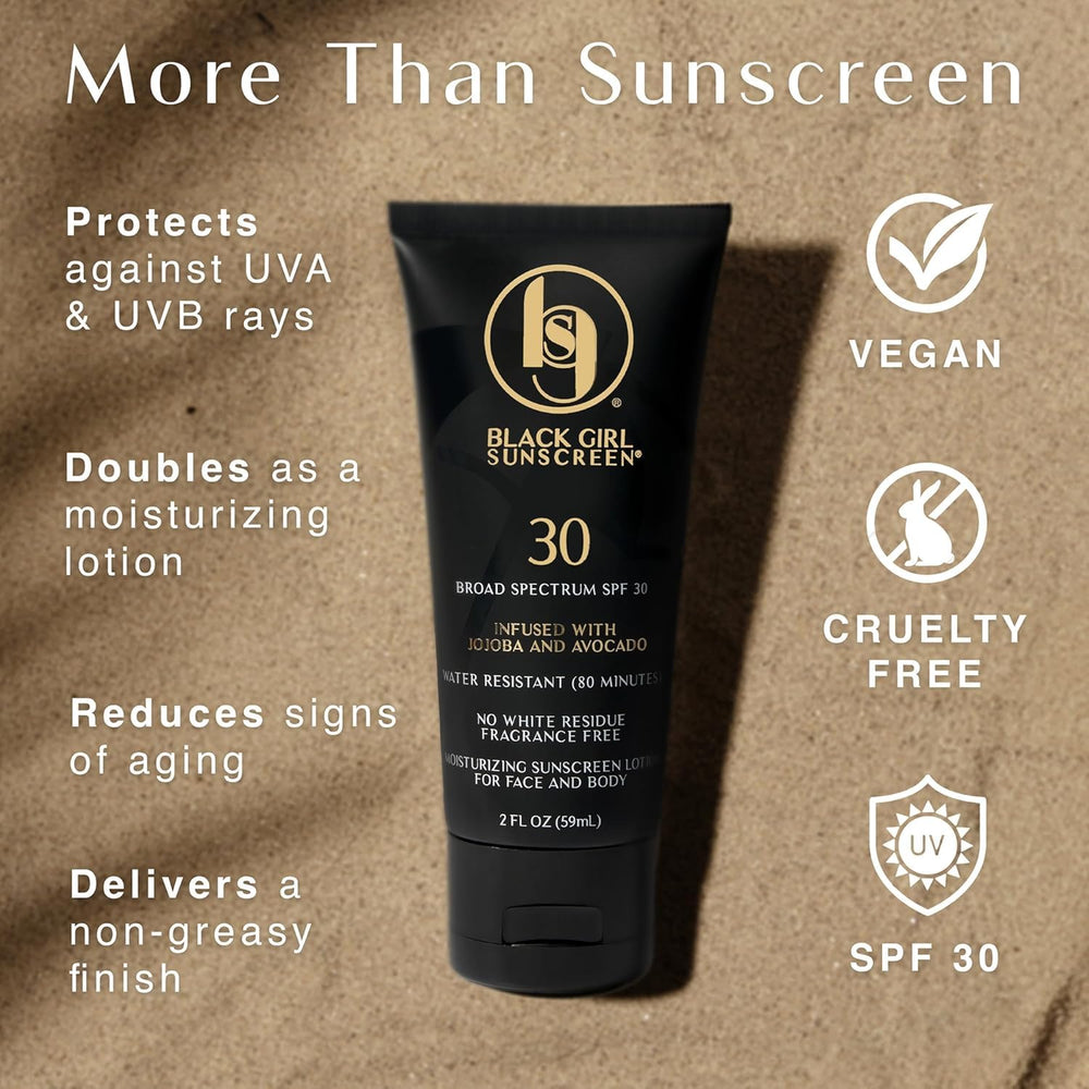 BLACK GIRL SUNSCREEN texture on hand demonstrating lightweight, non-greasy hydration