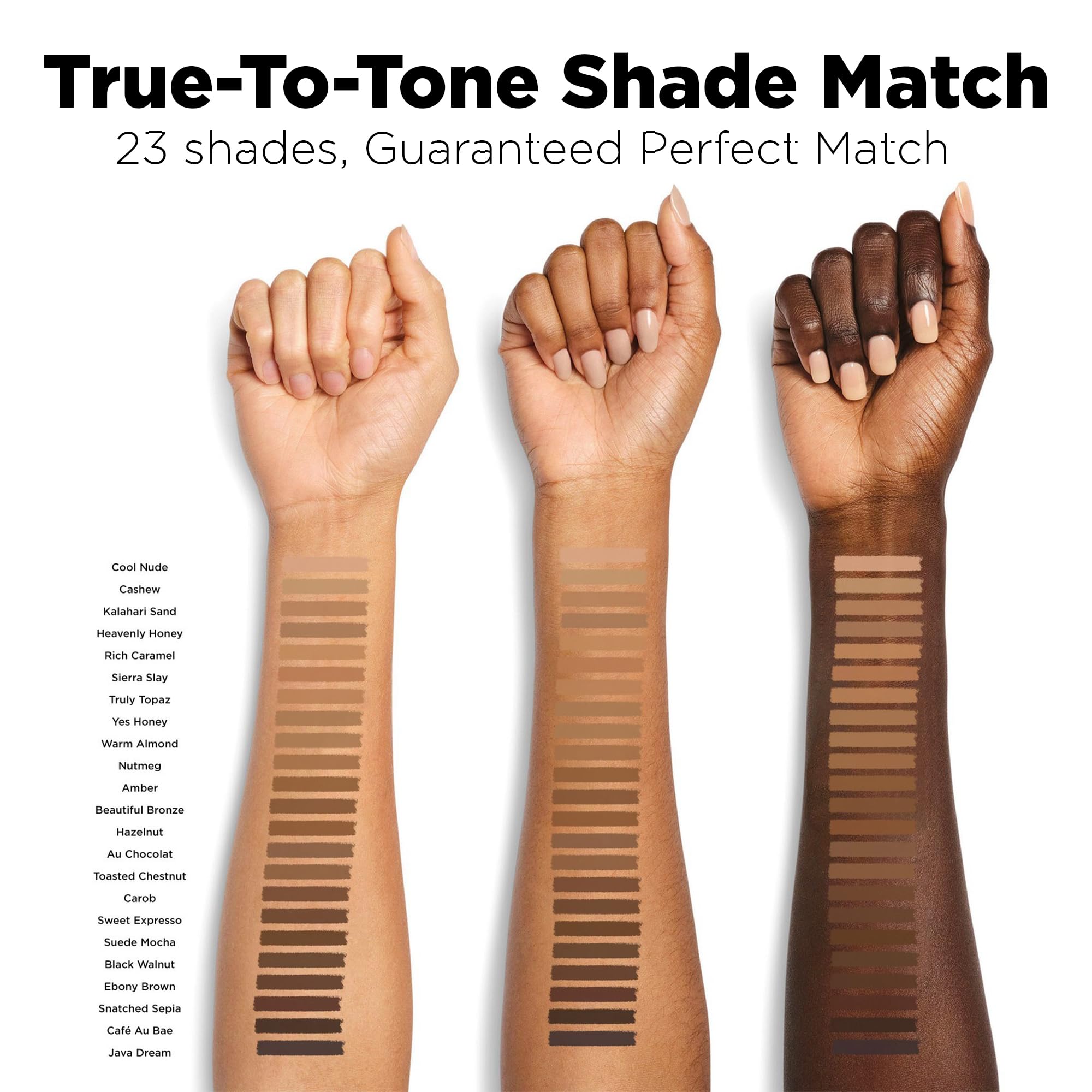 Black Opal foundation stick applied for quick touch-up and coverage