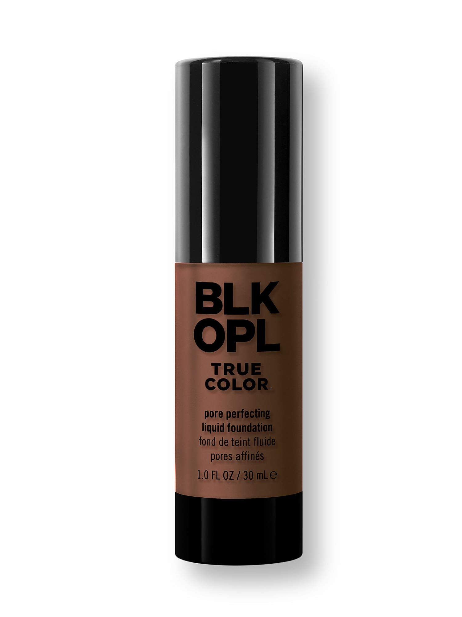 Black Opal bottle front showing Beautiful Bronze shade and natural-evening benefit
