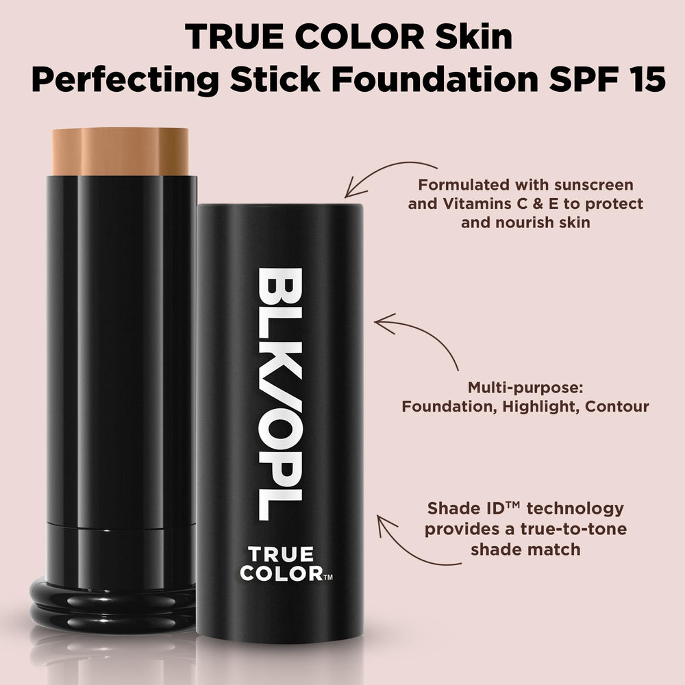 Black Opal foundation stick creamy texture close-up for smooth blending