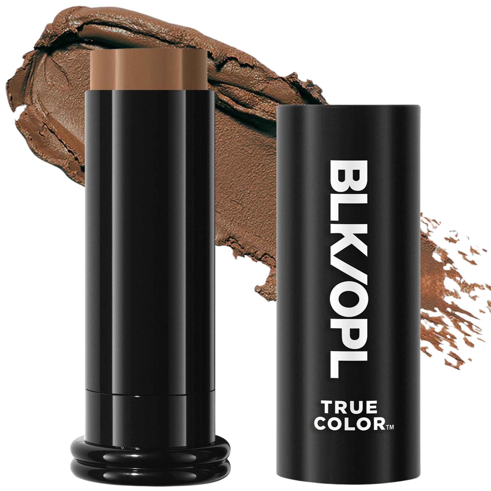 Black Opal True Color stick front view showing Au Chocolat shade and travel-friendly design