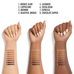 Black Radiance soft brush close-up demonstrating dense fibers that buff for smooth finish