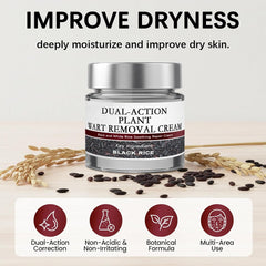 Black Rice Exfoliant applied on arm demonstrating smooth absorbency and soothing
