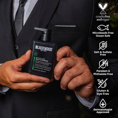 Blackwood For Men creamy foam texture demonstrating gentle yet effective lather