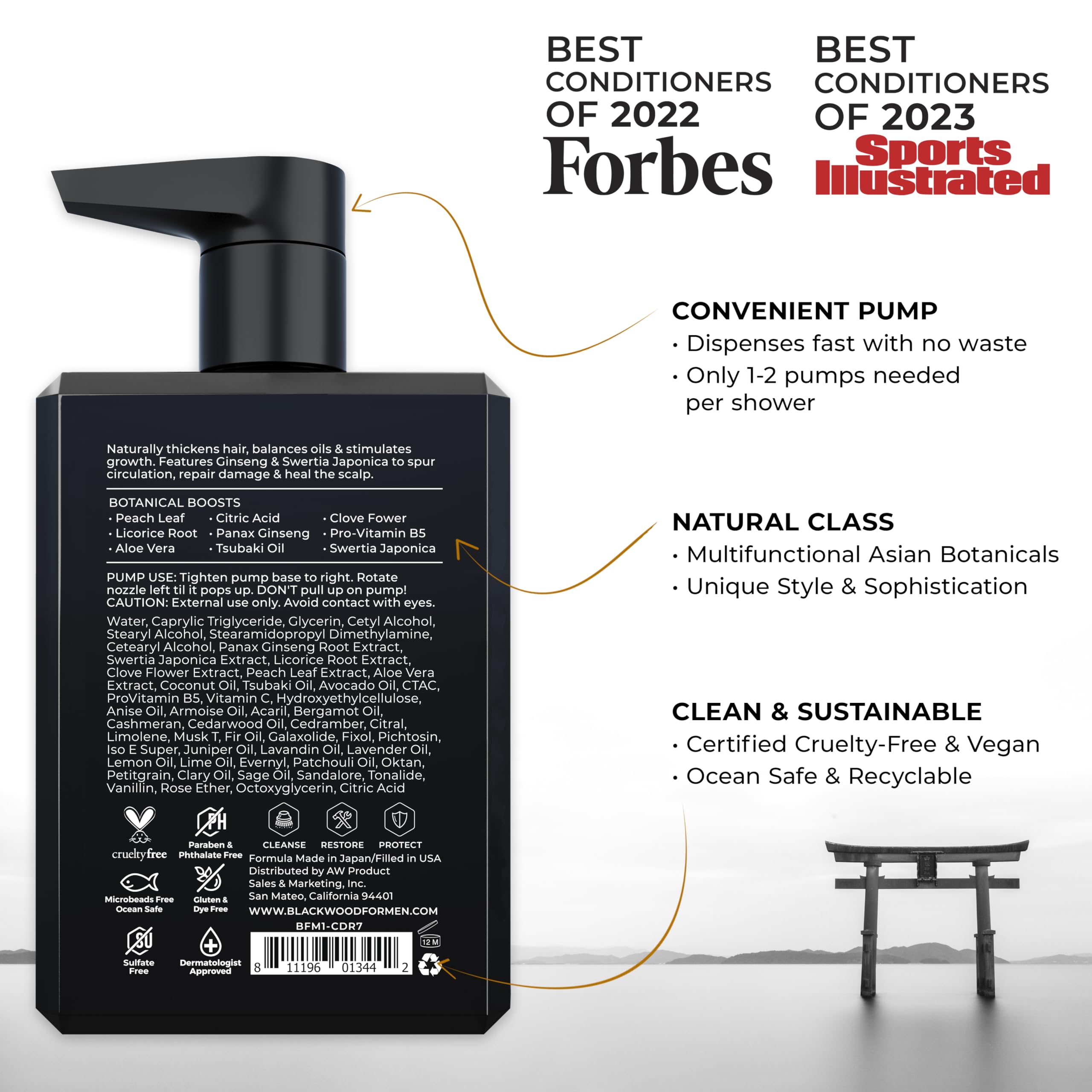 Blackwood For Men creamy conditioner texture closeup showing smooth application benefits