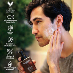 Blackwood For Men pump nozzle detail for controlled dispensing benefit