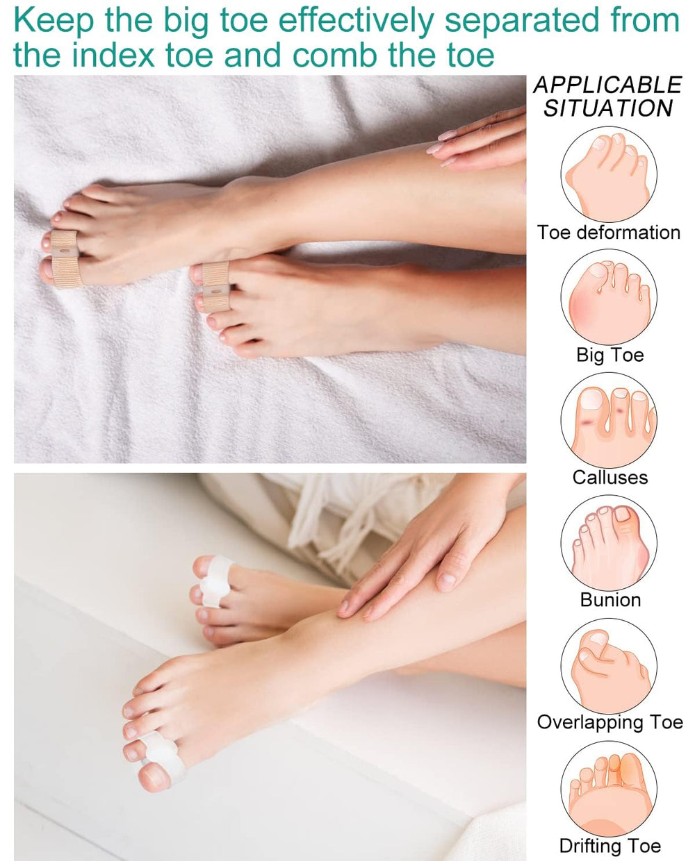 BLATOWN gel loop texture close-up showing soft, latex-free silica gel for gentle cushioning