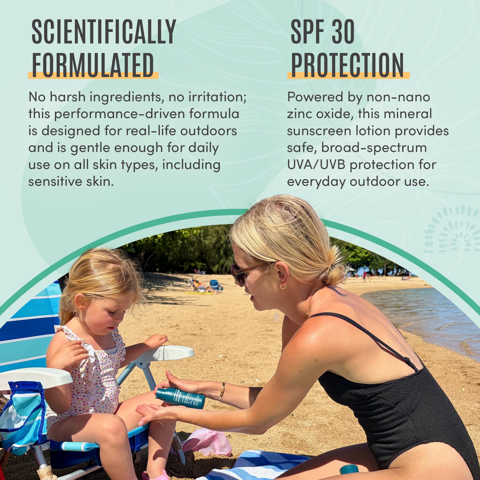 BLDG ACTIVE applying sunscreen on arm demonstrating smooth coverage