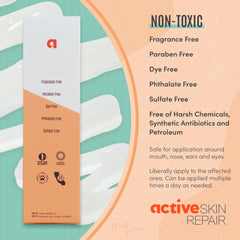BLDG ACTIVE spreading serum on leg showing full-body moisture support