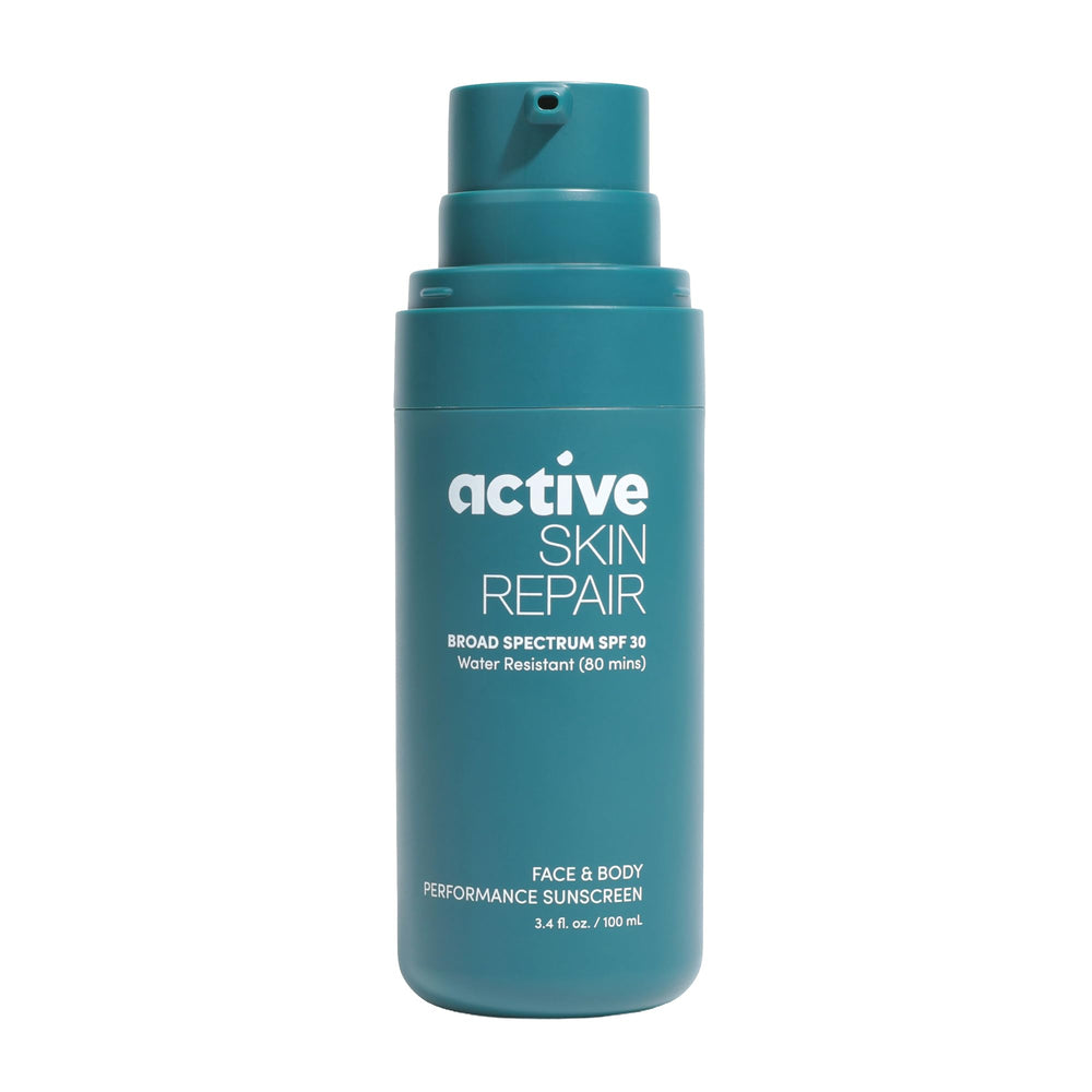 BLDG ACTIVE front packaging showing SPF 30 for active protection