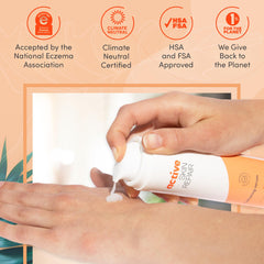 BLDG ACTIVE product label close-up listing hyaluronic acid and ceramides