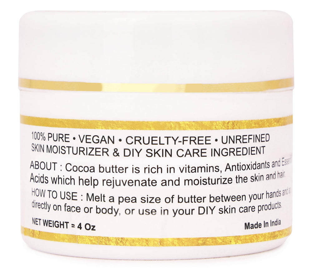 Bless International cocoa butter applied to hair for conditioning benefit
