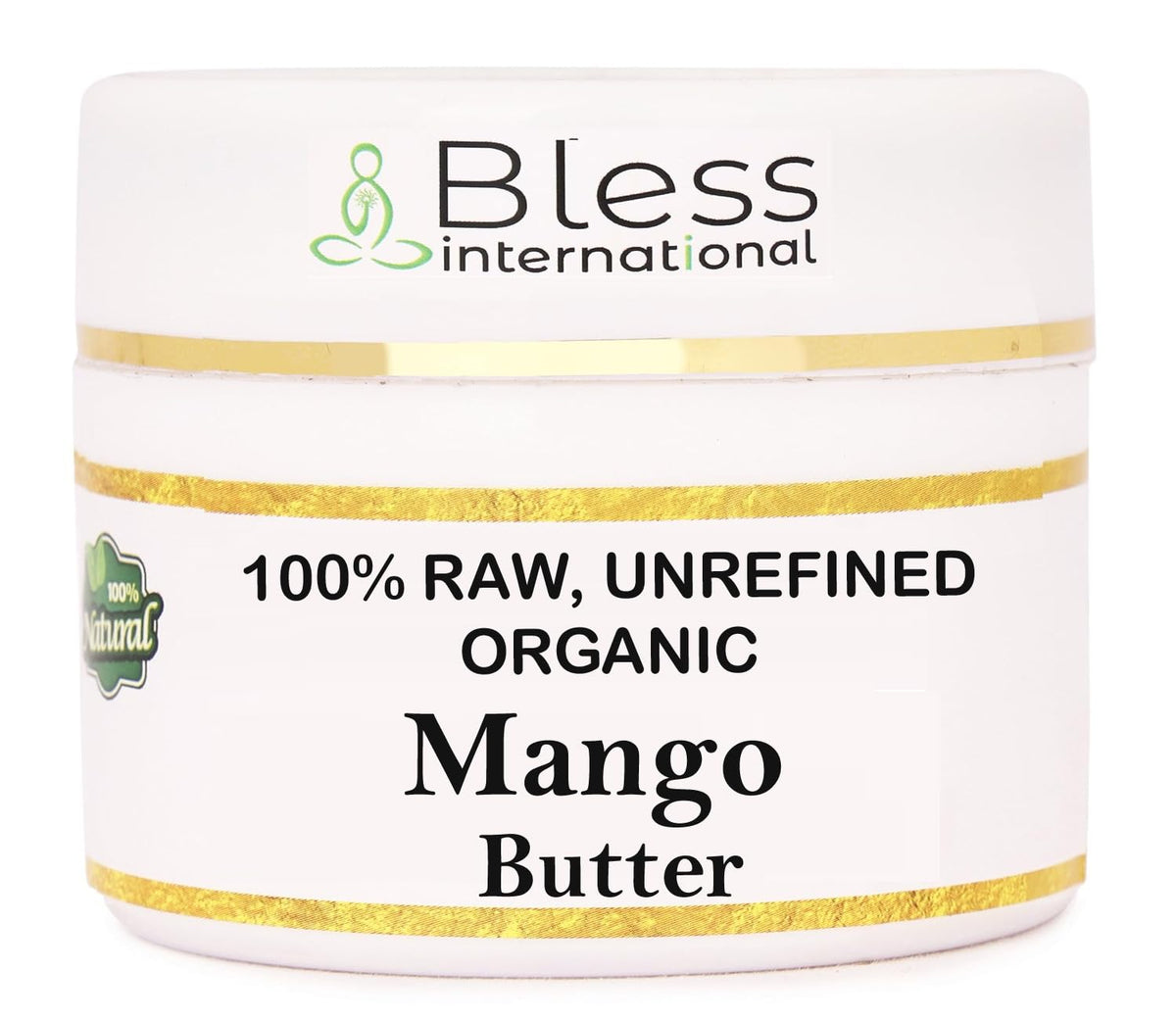 Bless International jar front view showing product and packaging benefit