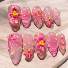 BLGTGH front packaging showing pink ombre nails, easy salon look