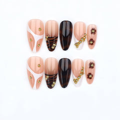 BLGTGH full set arranged to show all 24 nails and included file and stickers for versatility