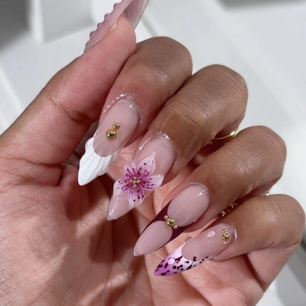 BLGTGH glossy white French tips texture shot highlighting high shine and salon finish