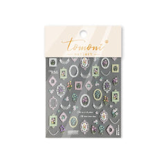 BLGTGH lifestyle photo of summer manicure using floral decals for vibrant seasonal style