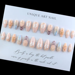 BLGTGH worn on hands lifestyle photo showing elegant almond shape for events