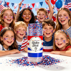 BliBling glitter at parade or game day showing festive wearable sparkle
