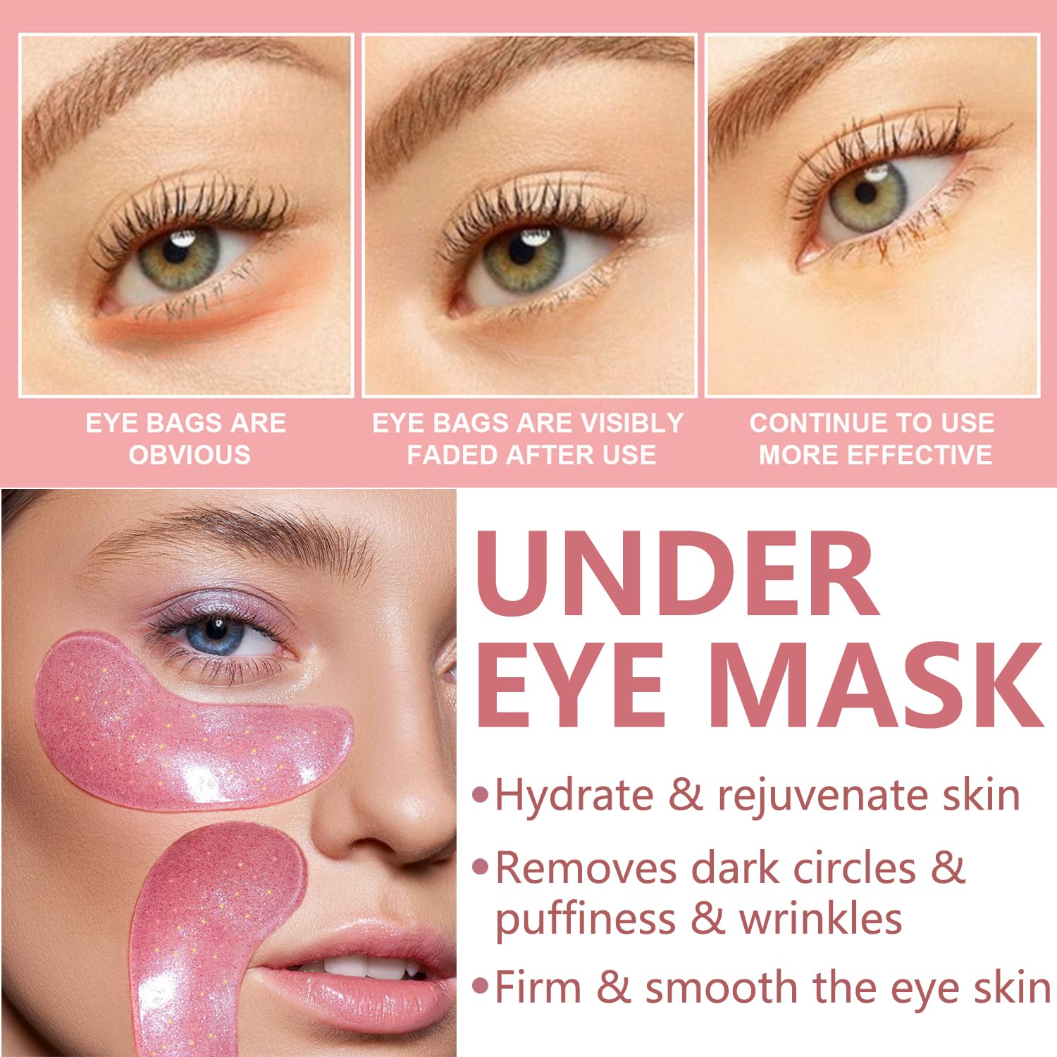 BliBling under-eye patch close-up texture demonstrating smooth adhesion benefit