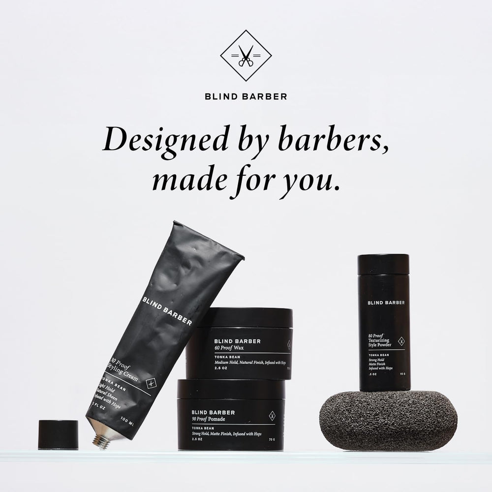 Blind Barber conditioner being poured into hand to demonstrate easy dosing and spreadability