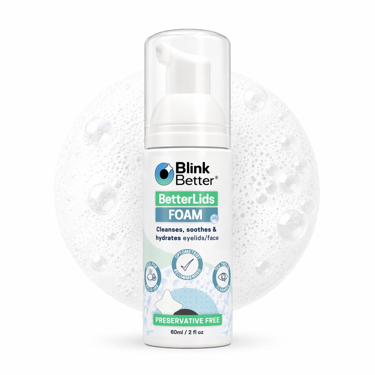 BlinkBetter bottle front packaging showing product and benefits