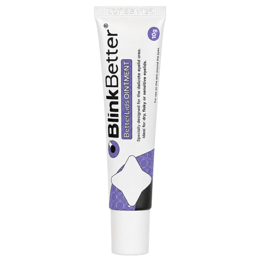 BlinkBetter BetterLids front tube showing clean label and product benefit
