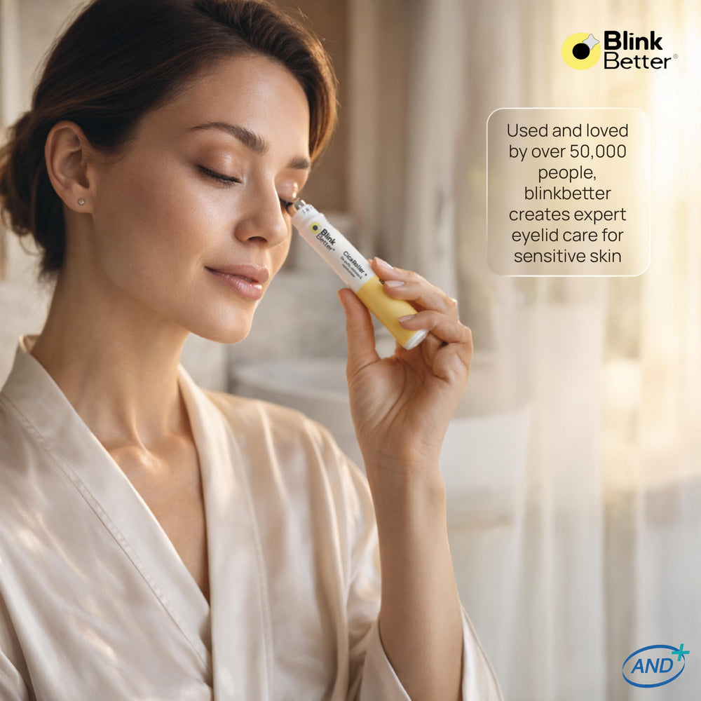 BlinkBetter Centella (Cica) ingredient display emphasizing calming, soothing benefit