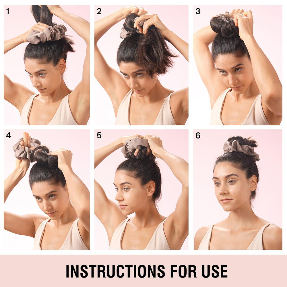 BLINKEEN wrapped around a ponytail demonstrating heatless curl creation