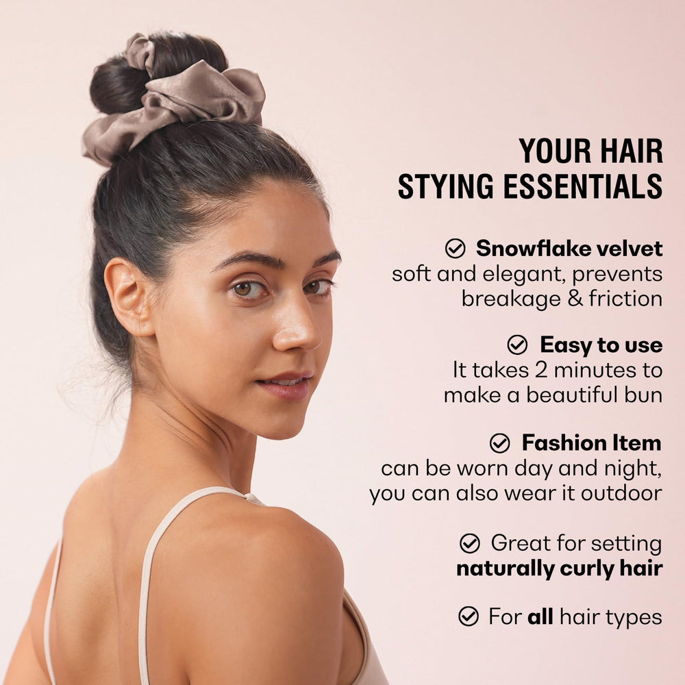 BLINKEEN in-use wrapping step showing easy technique for heatless curls