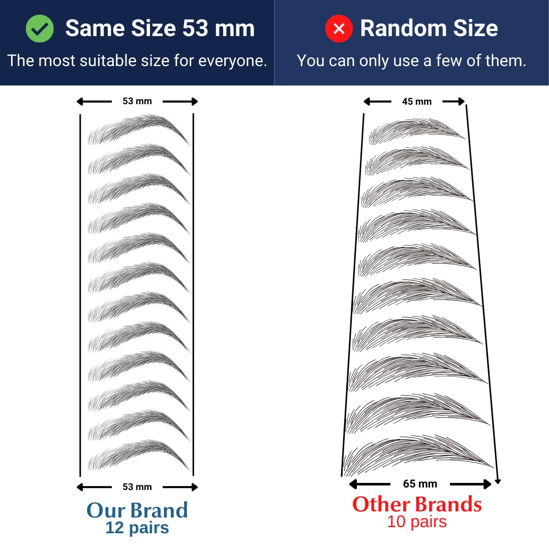 Bliss and Beyond application step demonstration for quick stick-on brows