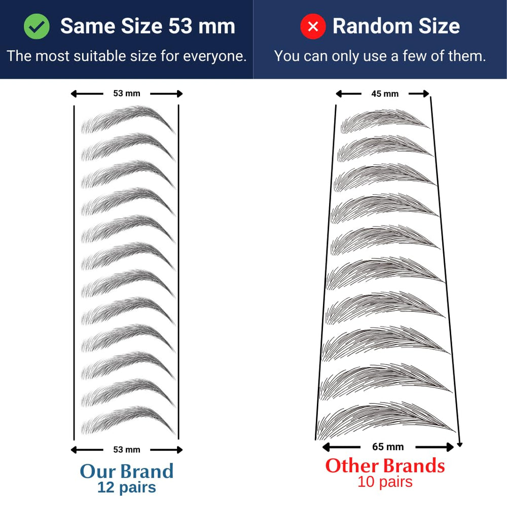 Bliss and Beyond application step demonstration for quick stick-on brows
