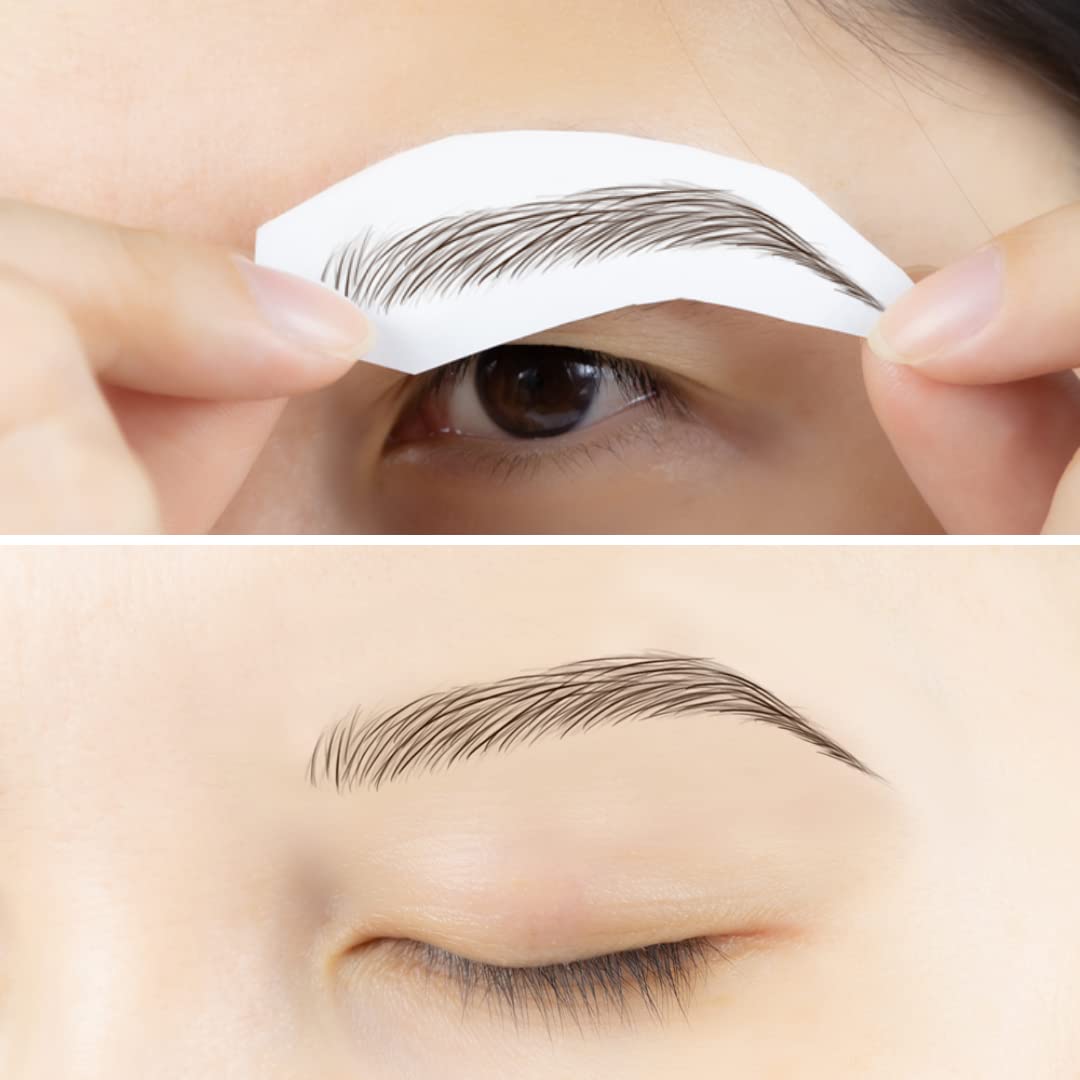 Bliss and Beyond before and after brows illustrating fuller, natural look