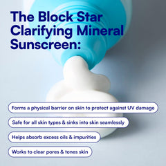 Bliss sunscreen applied on hand demonstrating blendability and finish