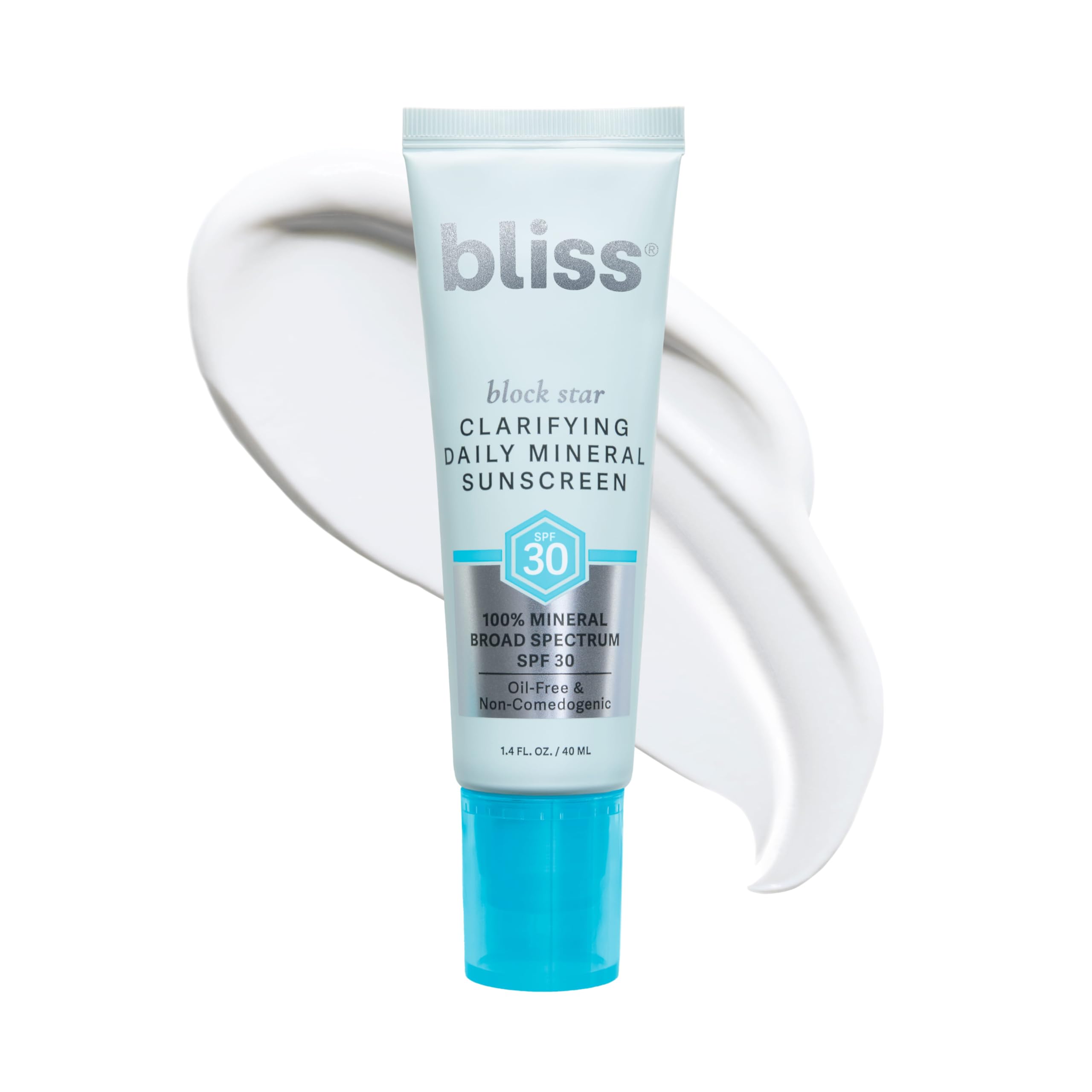 Bliss front packaging showing SPF 30 and tint for everyday protection