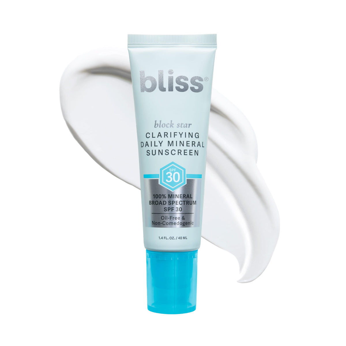Bliss front packaging showing SPF 30 and tint for everyday protection