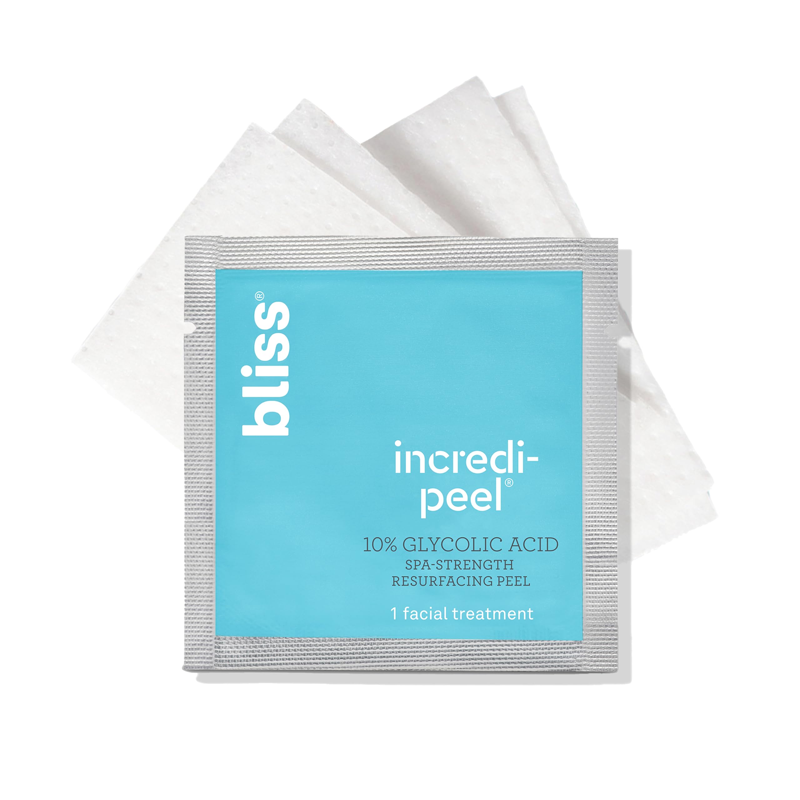 Bliss front packaging showing benefits and 15-count travel convenience