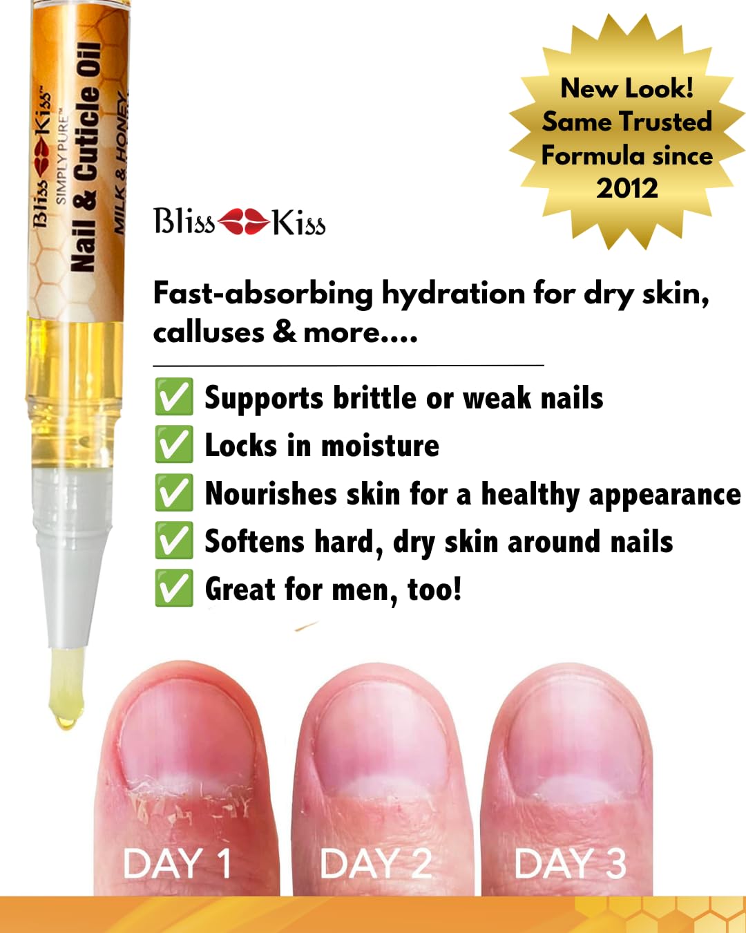 Bliss Kiss family-owned Made in USA stamp for trusted quality